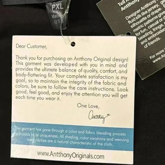 Size PXL Anthony Original dress and shrug in black, NWT - Picture 6 of 9